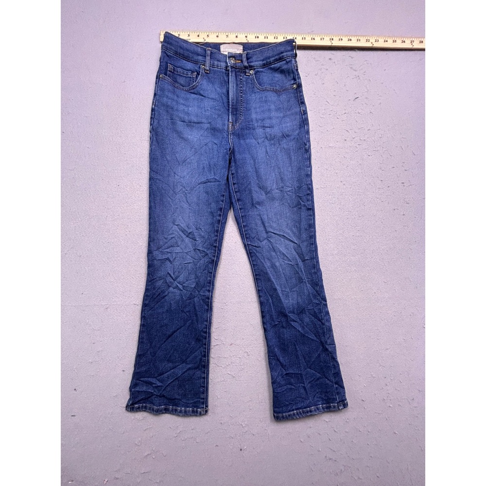 Everlane The Authentic Stretch Slim Bootcut Jean Cotton Blue 27 Womens